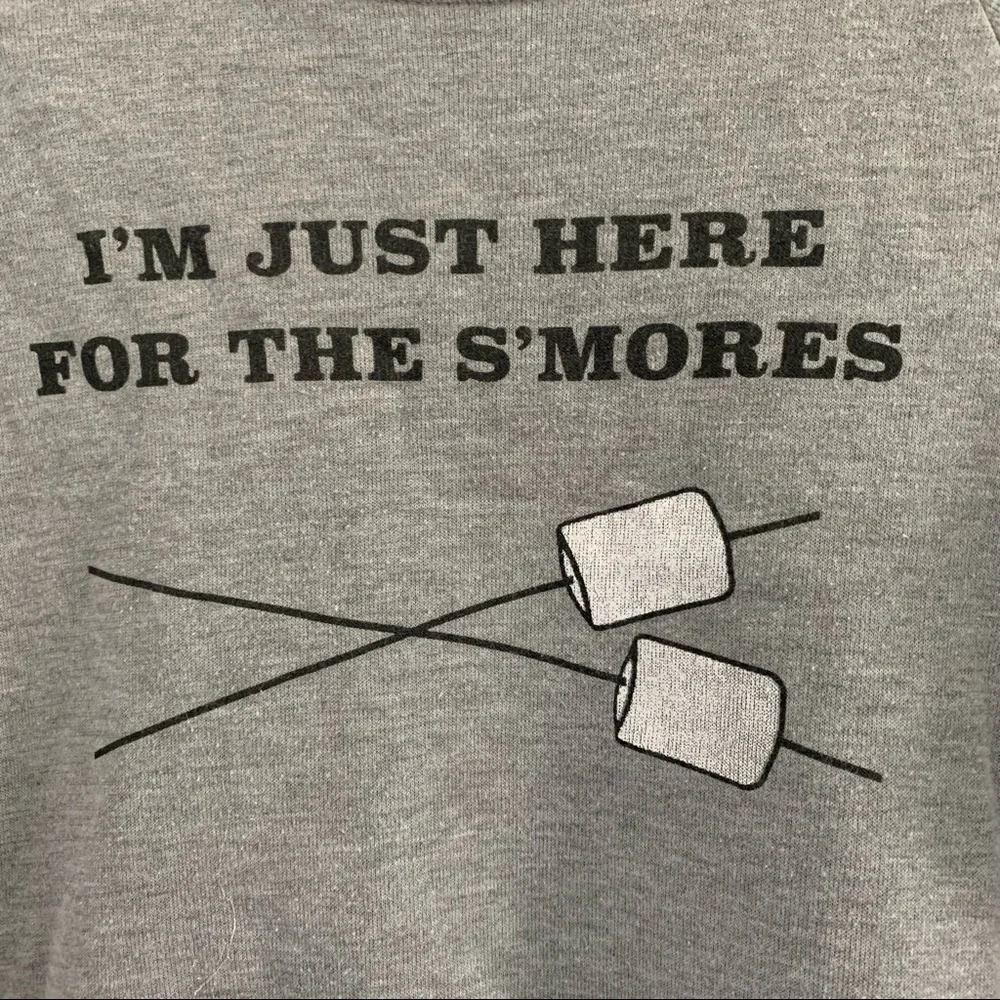Project Social Tee I’m just here for the s’mores gray pullover - Picture 4 of 4